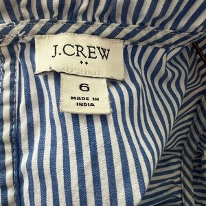 J. Crew Kids Dress in Blue and White Stripes